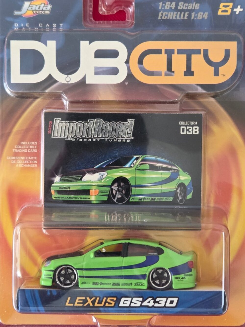 2003 JADA DUB CITY, LEXUS GS 430 WITH CARD, MINT IN THE PACKAGE!!!